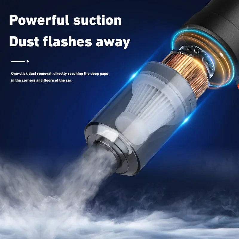 CENRR 98000PA Auto Staubsauger – Ultra High Power Car Mounted Vacuum Cleaner, kabellos & kompakt